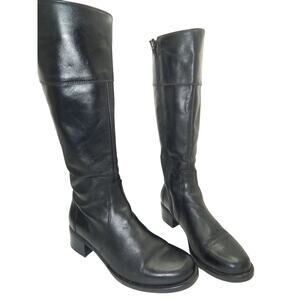 La Canadienne Passion Women Black Leather Ridding Boots Size 8.5 Rt $575